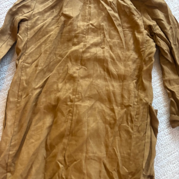 Zara Tan Double-Breasted Trench Coat Dress NWT - Picture 13 of 13